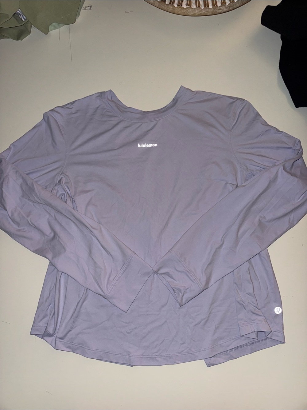 lululemon athletica Long-Sleeve Performance Tee — Light Lavender